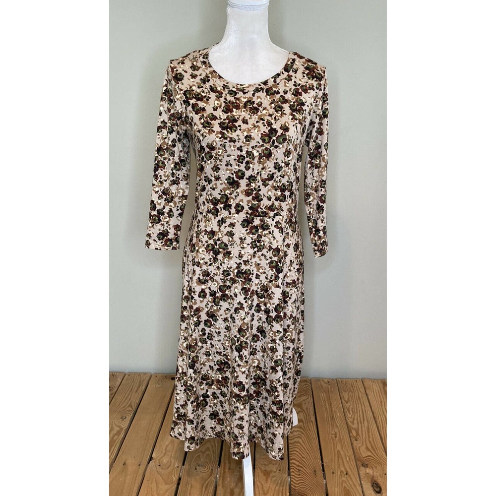 NWOT EMBERLEY Floral Long Sleeve Midi Dress Small